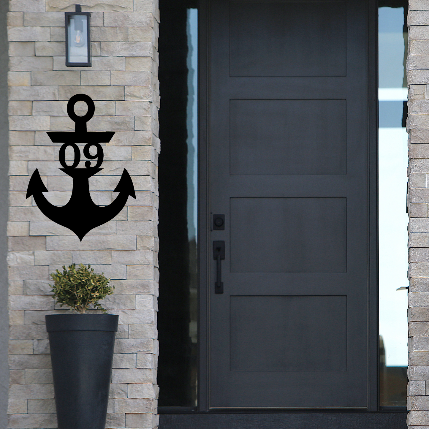 Anchor Address Sign | Metal Address Plaque