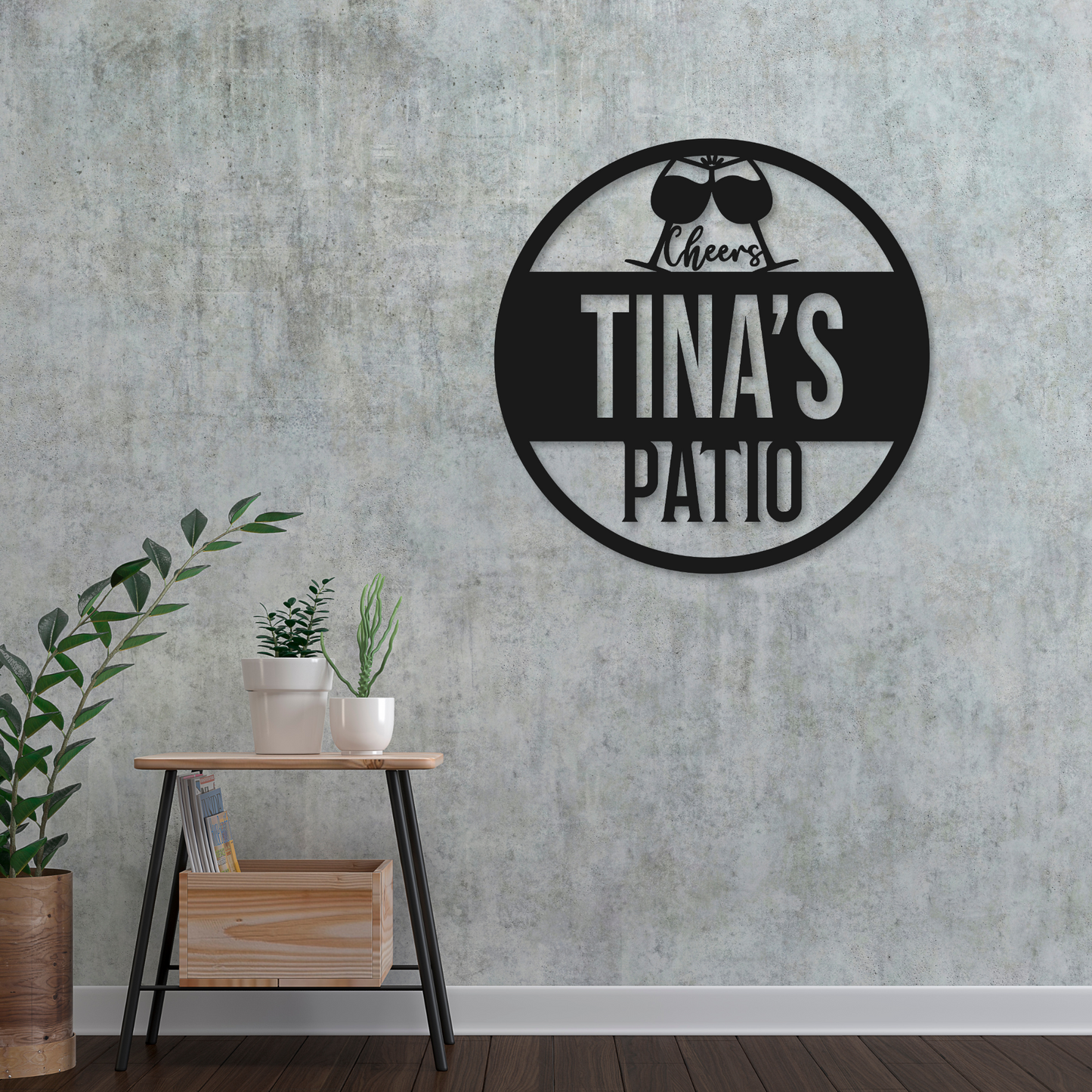 Personalized Patio Name Sign | Metal Patio Sign