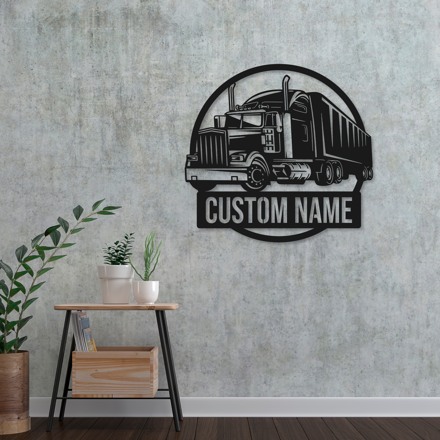 Truck Name Metal Sign | Trucker Metal Sign | Transport Truck Metal Sign