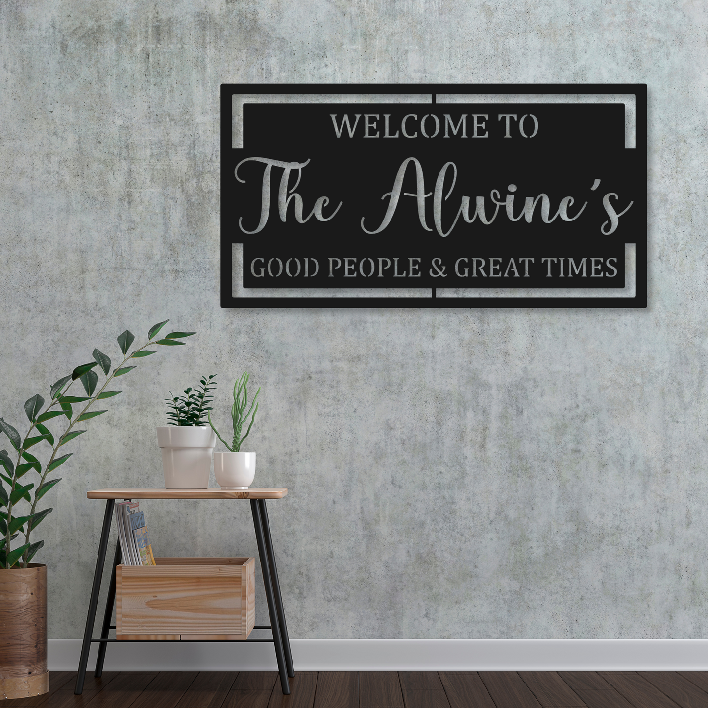 Personalized Patio Name Sign | Metal Patio Sign