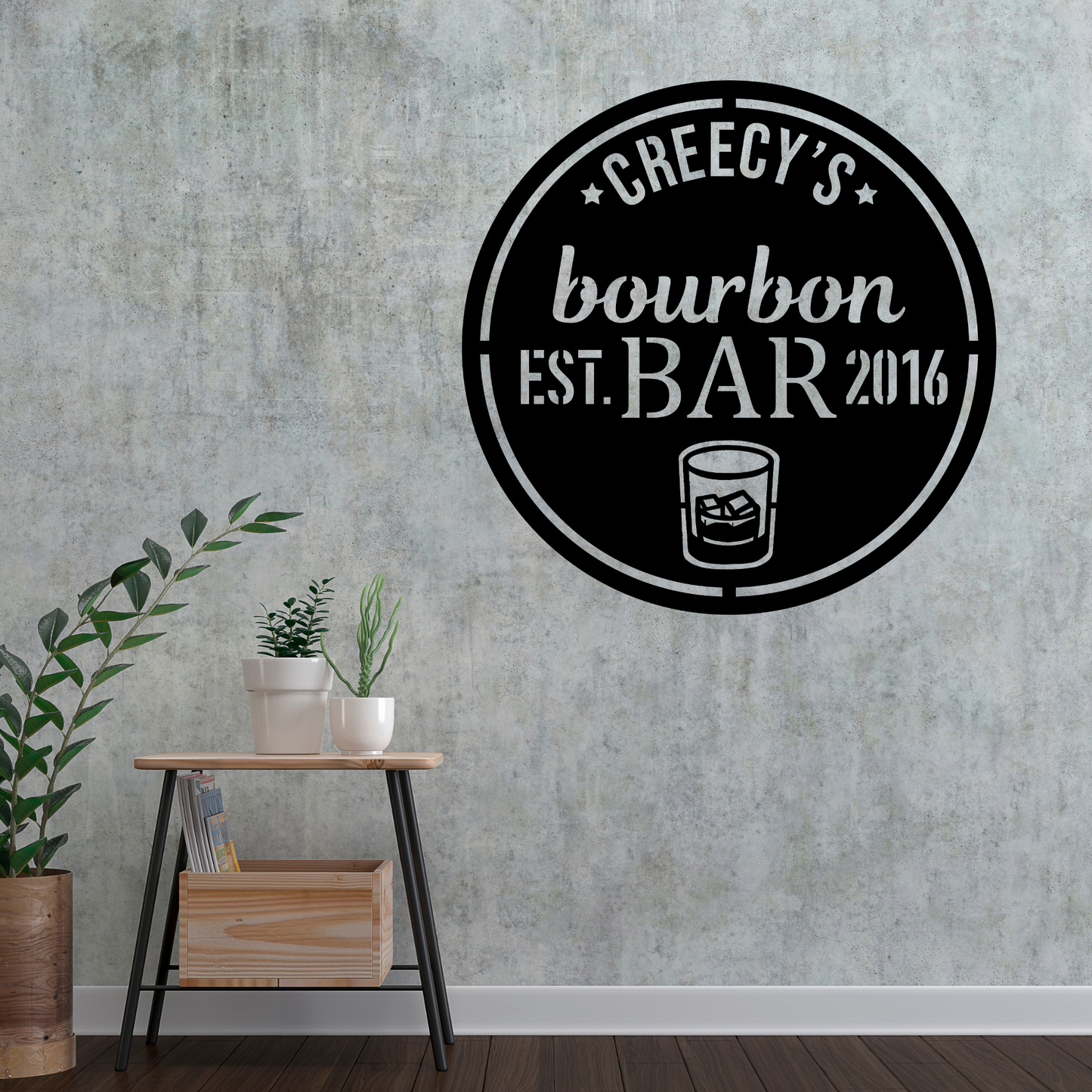 Personalized Bar Metal Sign | Metal Bar Custom Sign