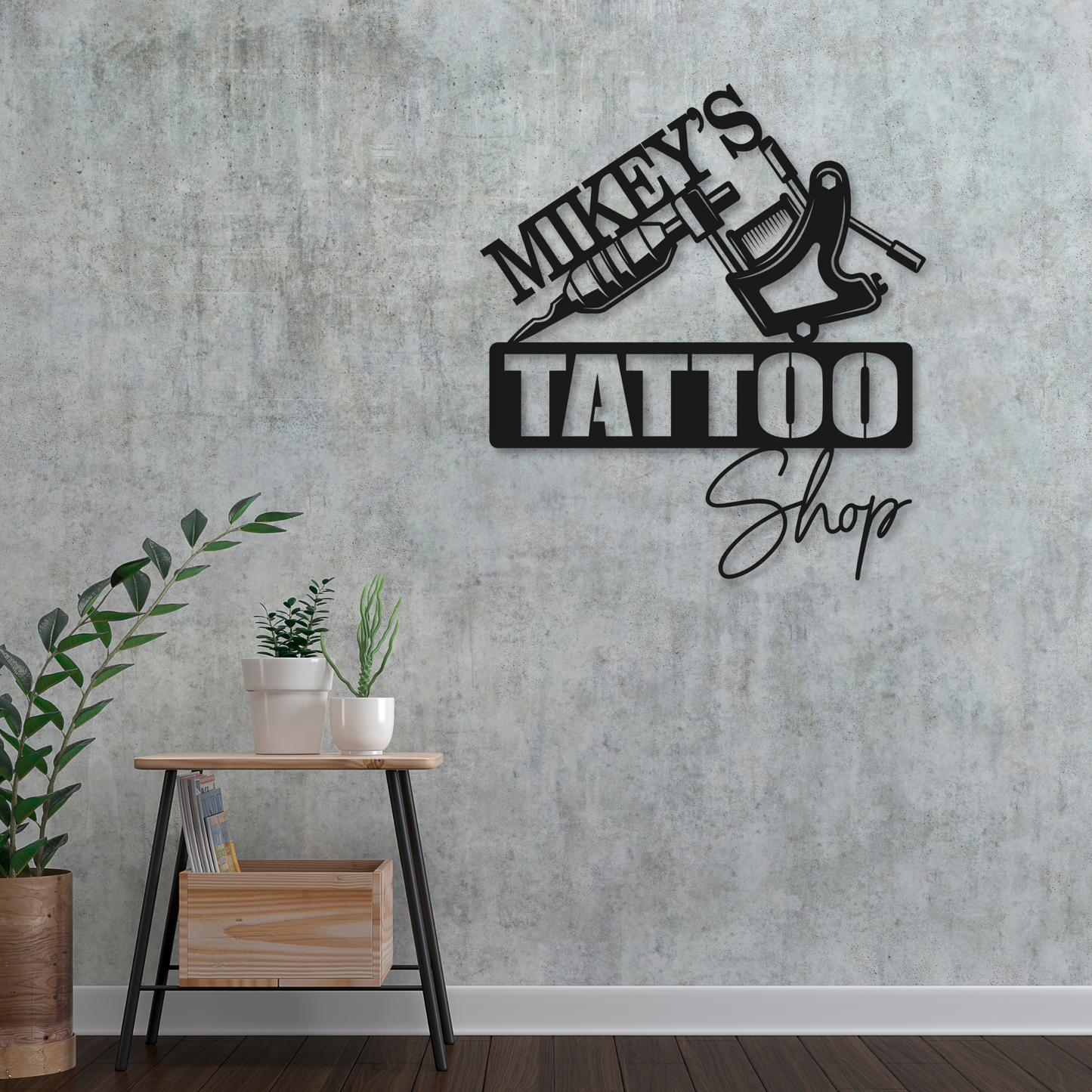 Tattoo Shop Name Metal Sign | Tattoo Shop Metal Sign