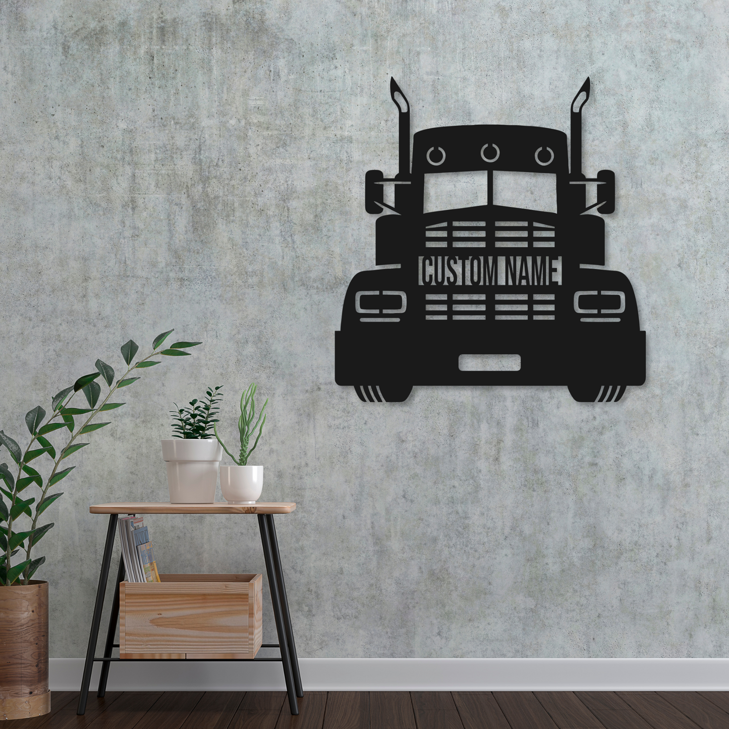 Truck Name Metal Sign | Trucker Metal Sign | Transport Truck Metal Sign