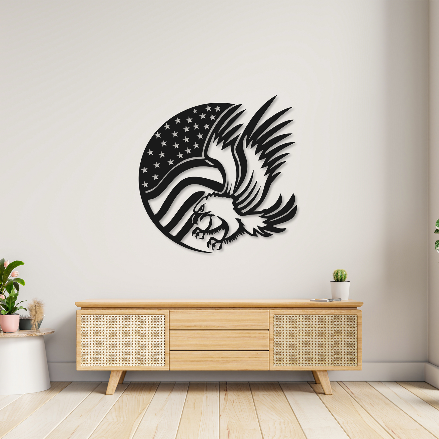 American Eagle Metal Sign | USA Home Decor