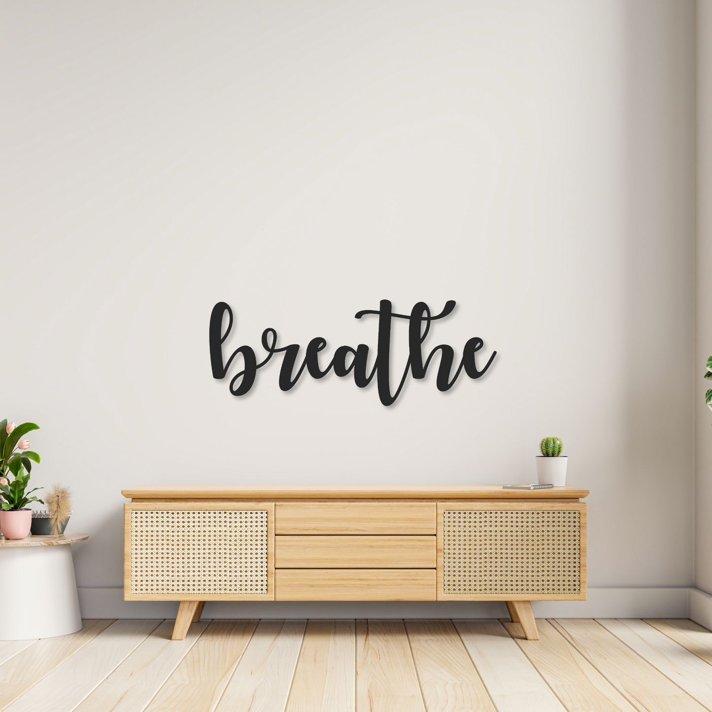 Breathe Metal Decor | Home Decor Sign