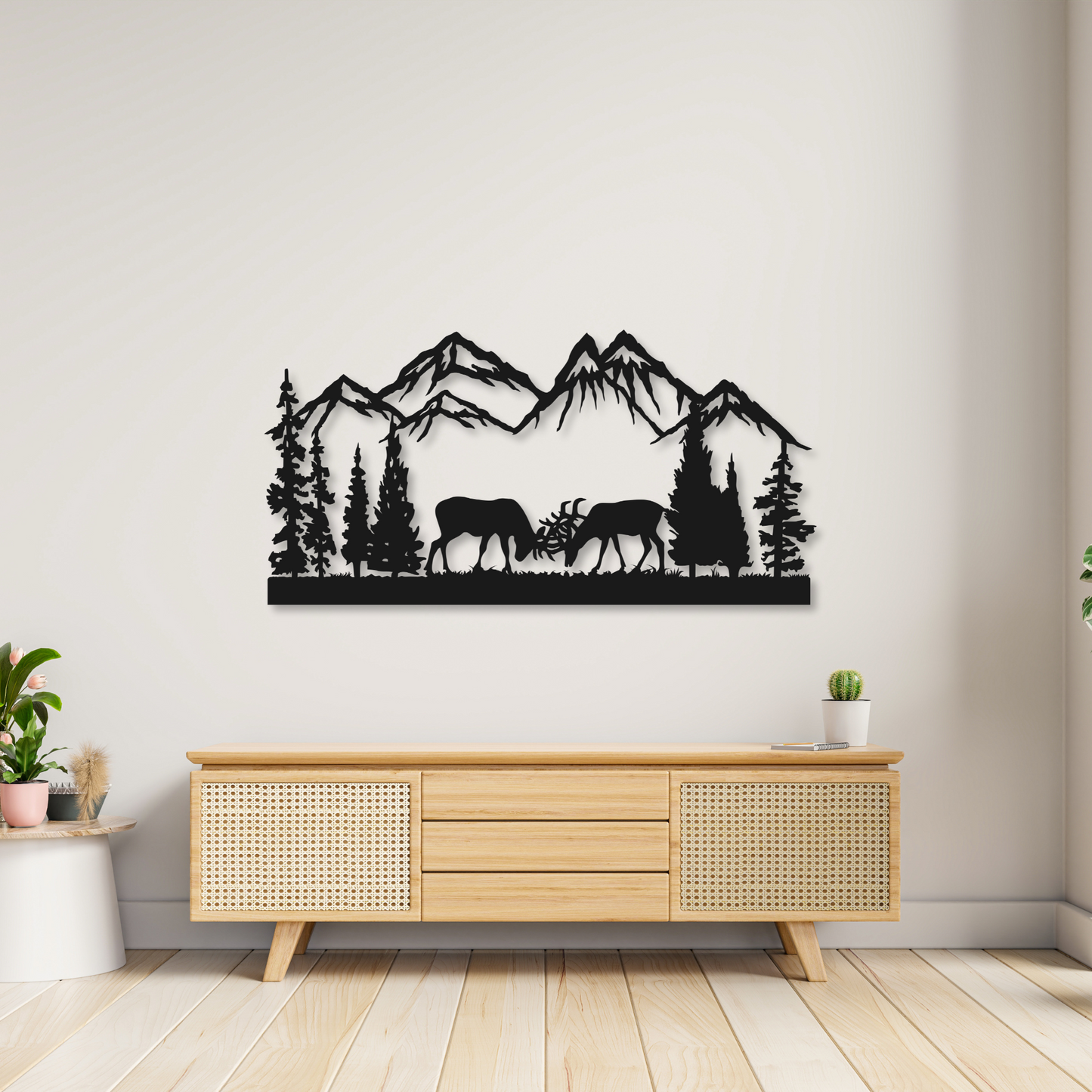 Mountain Metal Wall Art Sign | Home Decor