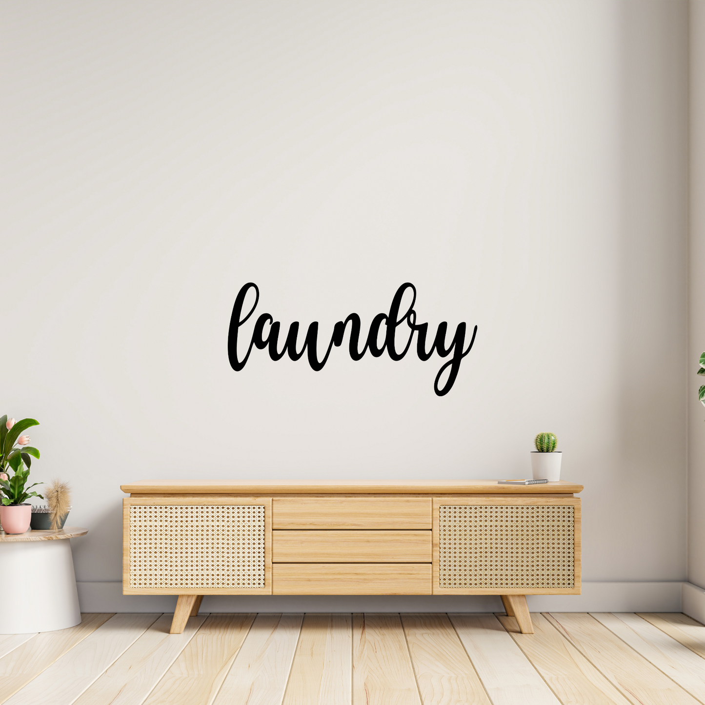 Laundry Script Metal Decor | Home Decor Sign