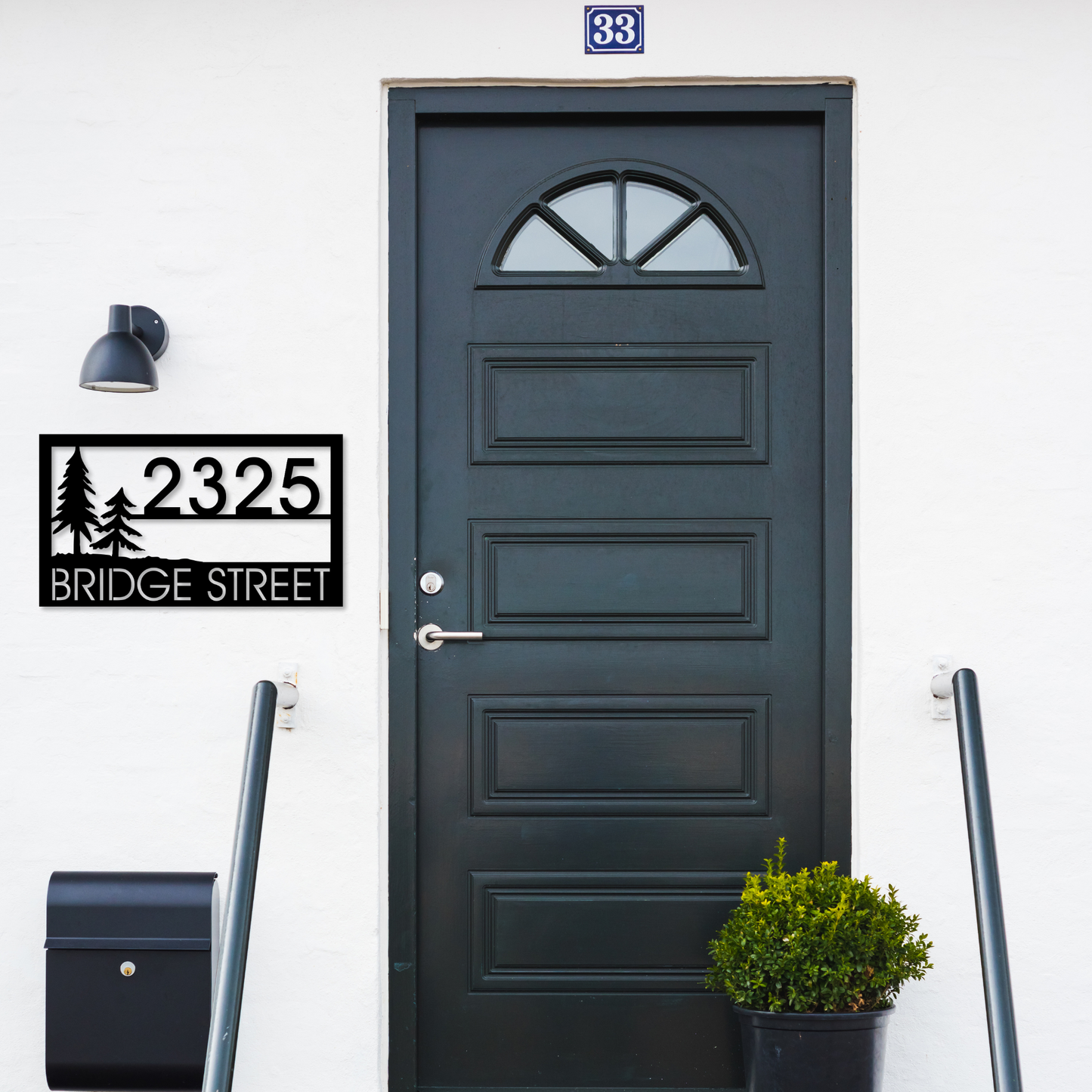 Metal House Number Sign | Address Sign | Nature Address