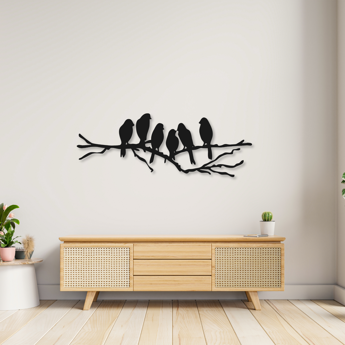 Birds on Branch Metal Decor | Birds on Branch Wall Art