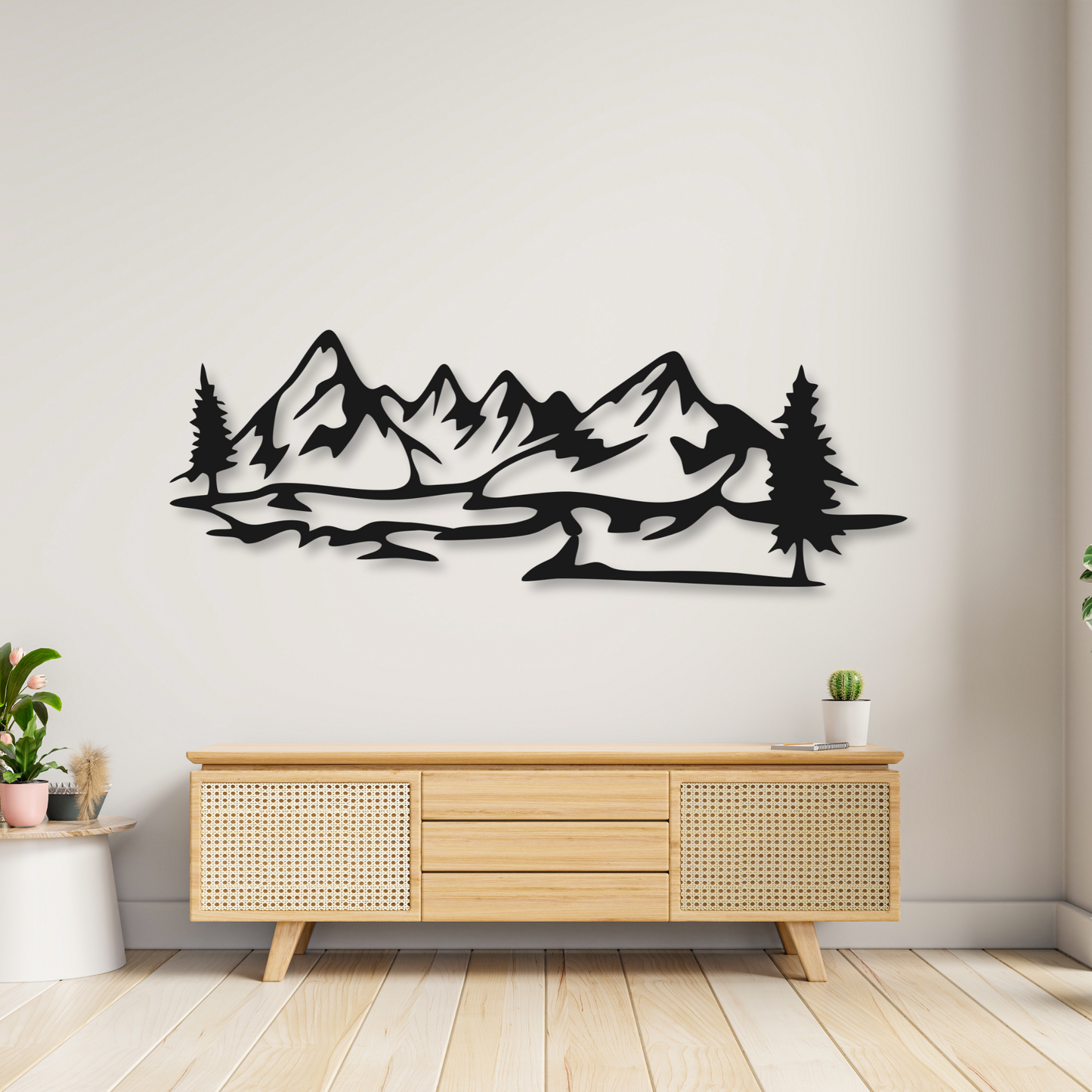 Mountain Metal Wall Art Sign | Home Decor