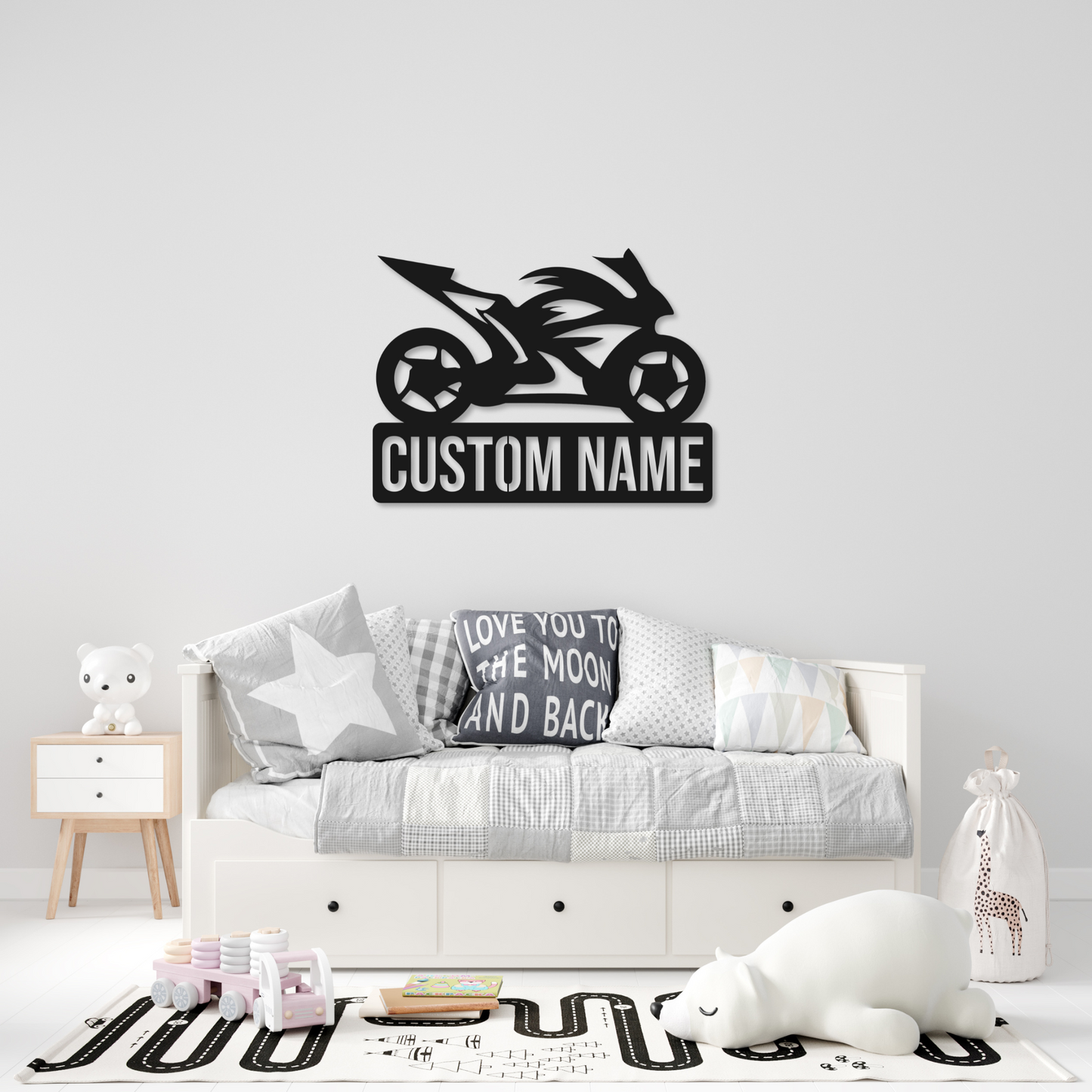 Street Bike Name Metal Sign | Motorcycle Metal Sign