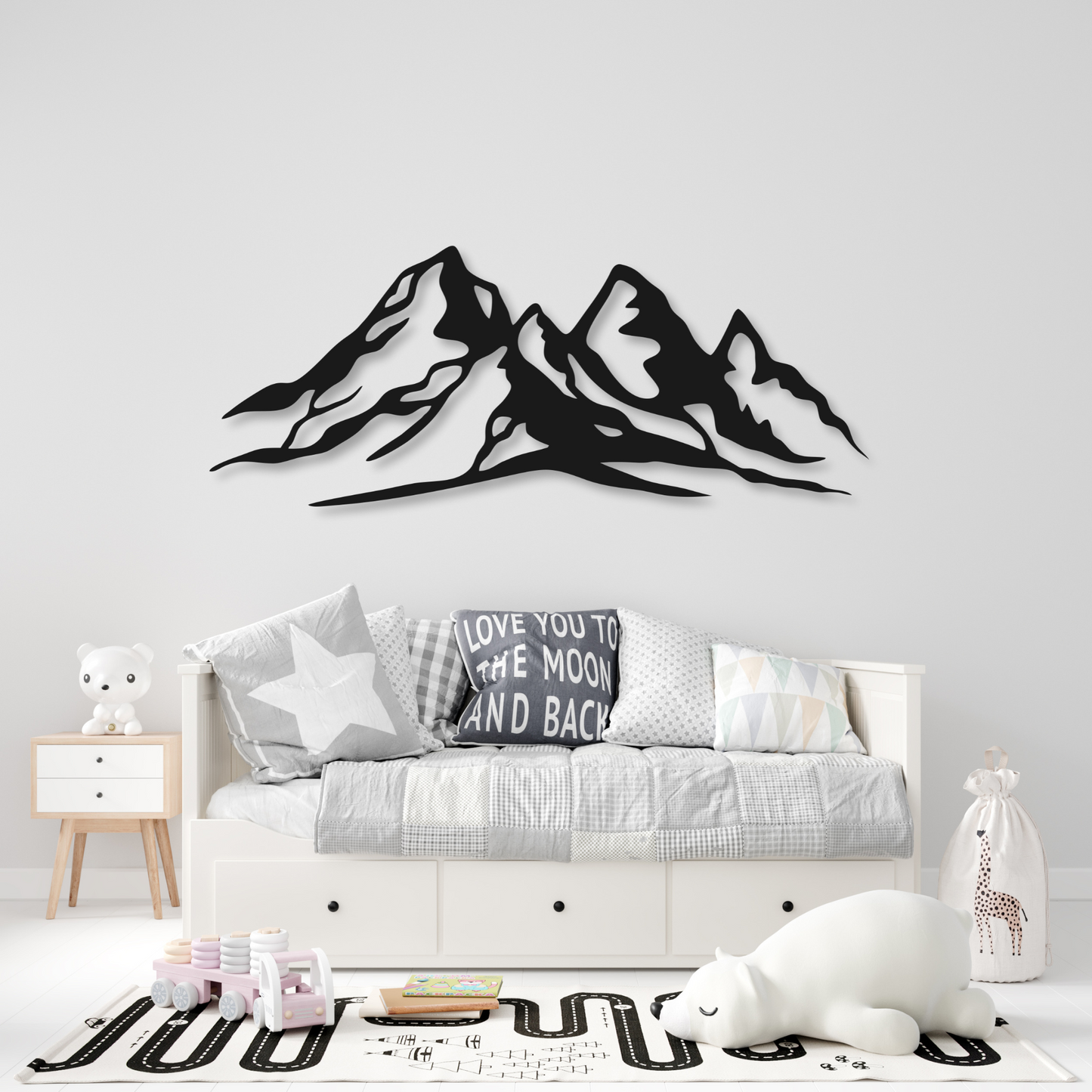 Mountain Metal Wall Art Sign | Home Decor