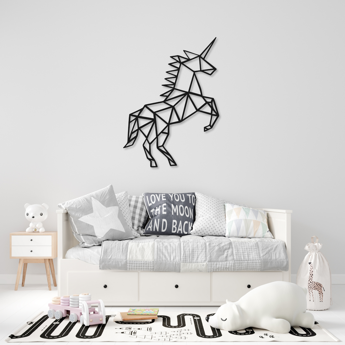 Unicorn Wall Art Metal Sign | Kids Metal Sign | Unicorn Metal Sign