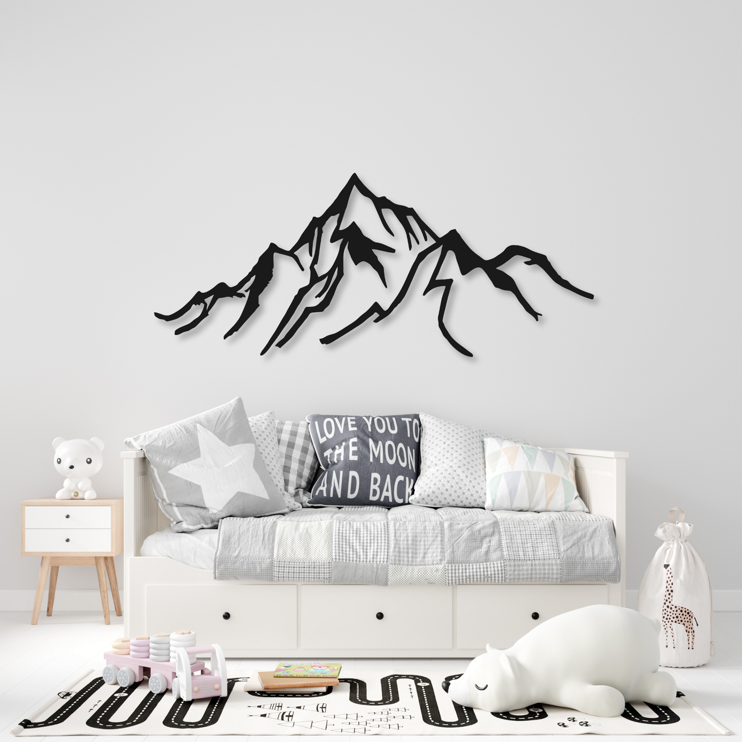 Mountain Metal Wall Art Sign | Home Decor