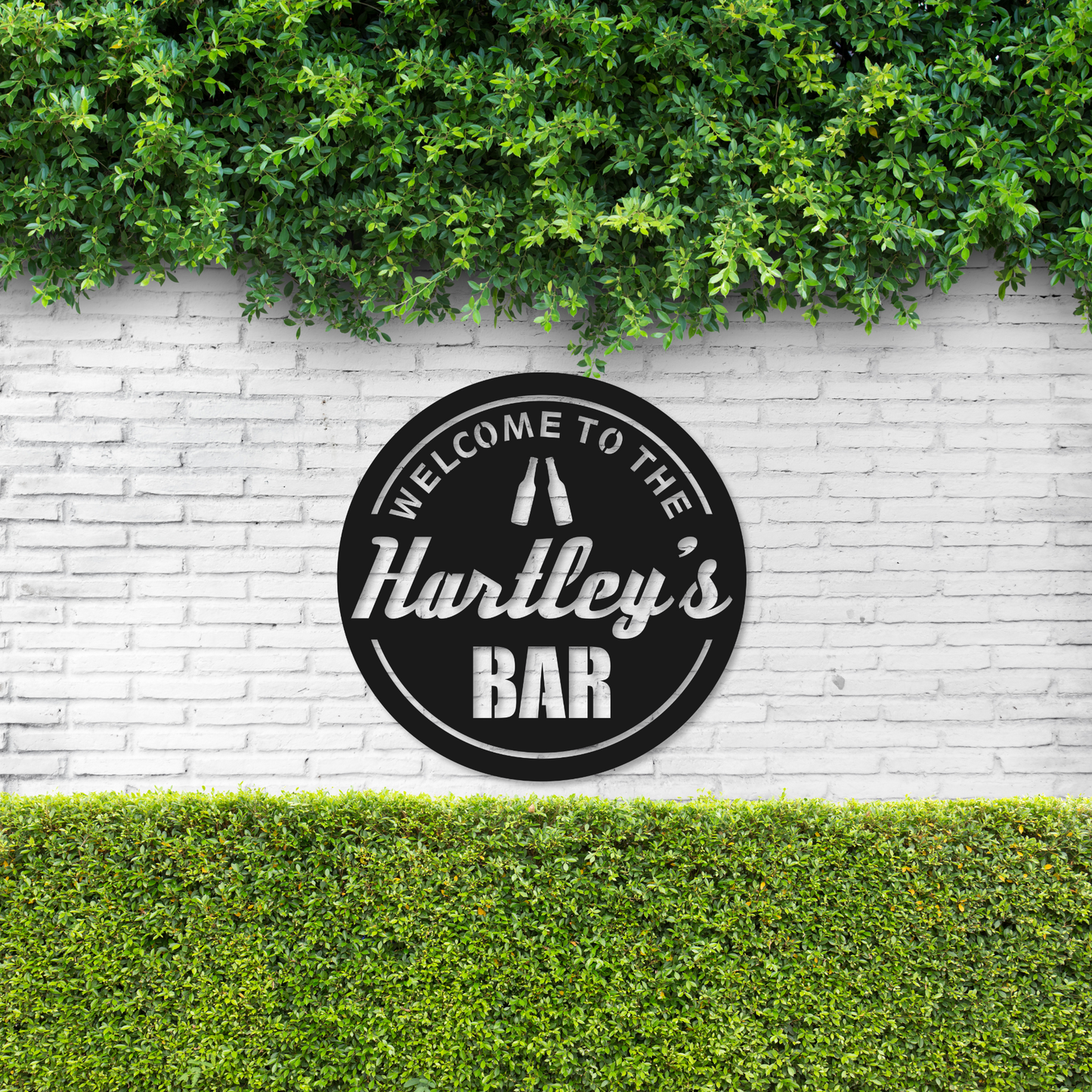 Personalized Bar Metal Sign | Metal Bar Custom Sign