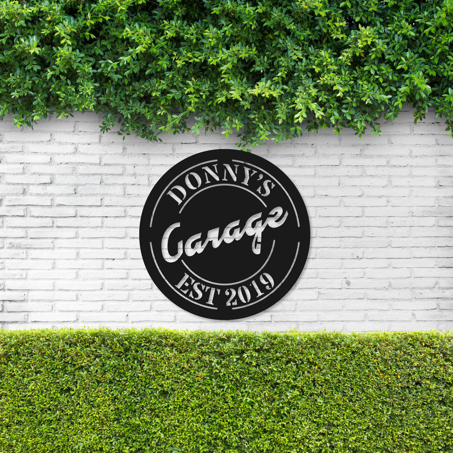 Personalized Garage Sign | Metal Garage Name Decor