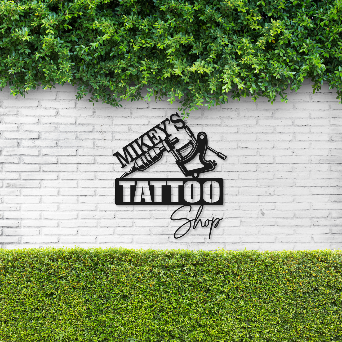 Tattoo Shop Name Metal Sign | Tattoo Shop Metal Sign