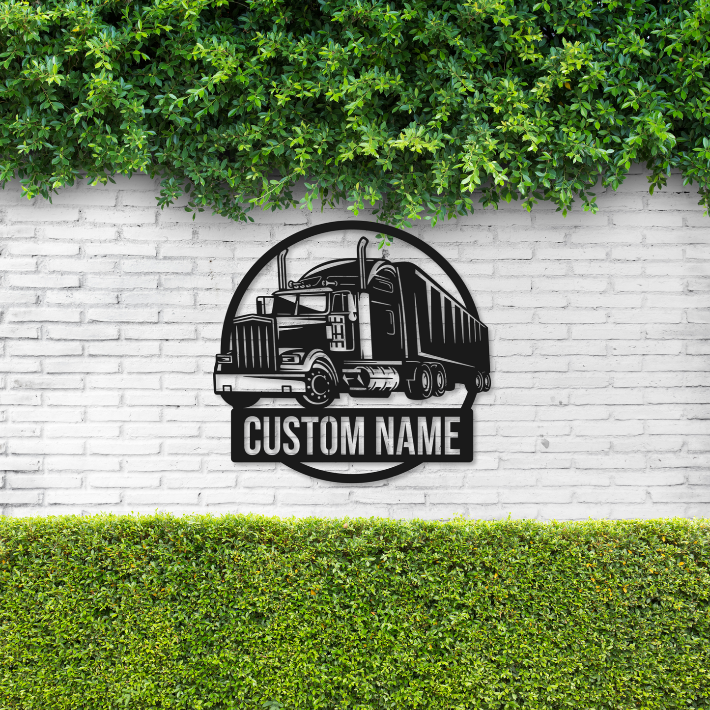 Truck Name Metal Sign | Trucker Metal Sign | Transport Truck Metal Sign