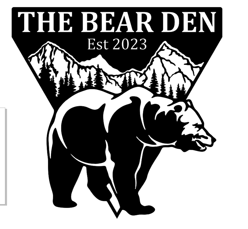 Custom 32" Bear Den Metal Sign