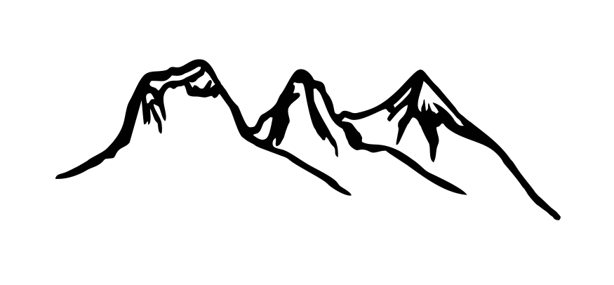 Custom 48" three sisters mountain backlit plug in metal sign