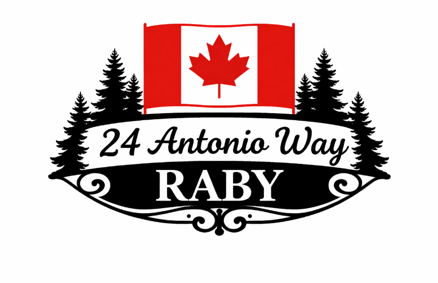 26 x 13" backlit metal address sign for Bill