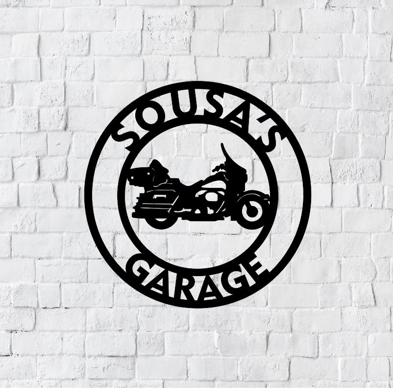 Motorcycle Name Metal Sign | Kids Metal Sign | Bike Metal Sign