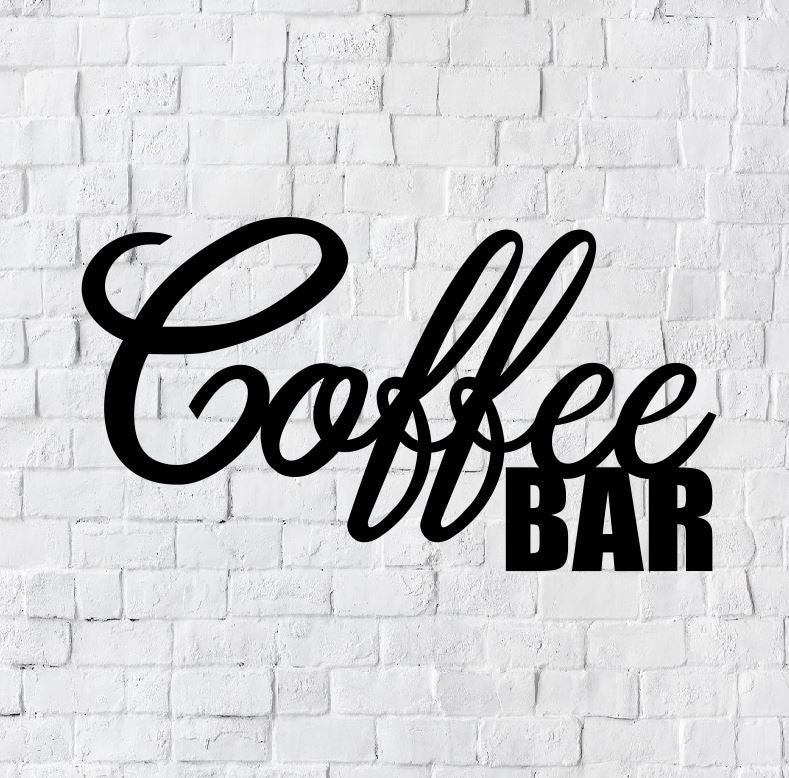 Coffee Bar LED Metal Sign / Light up Coffee Metal Sign