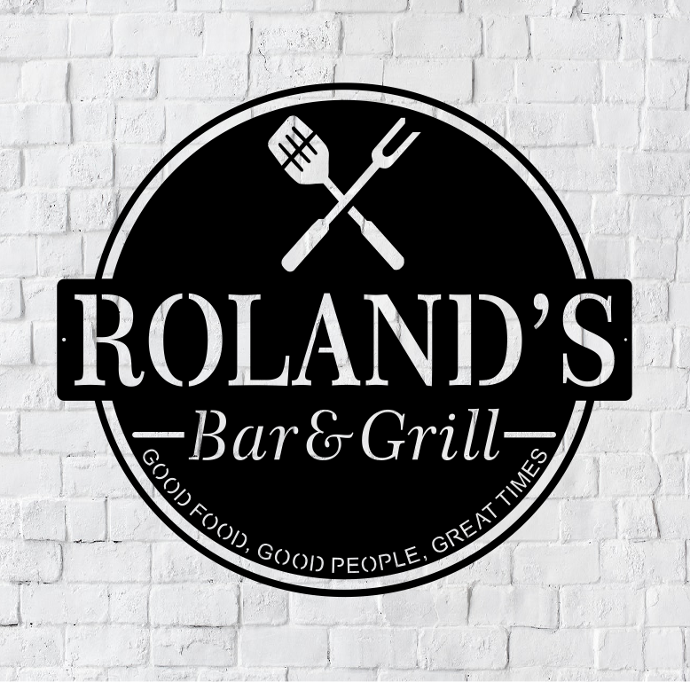 Personalized LED Bar & Grill Metal Art Sign / Light up Bar Metal Sign